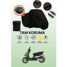 Dokaca Siyah Arka Çanta Uyumlu Kral Motor Arneb 150 Uyumlu Motosiklet Brandası, Koruyucu Örtü