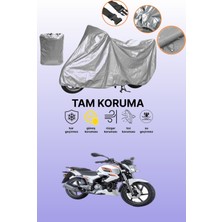 Dokaca Gri Rks Titanic 200 Uyumlu Motosiklet Brandası, Koruyucu Örtü, Motor Branda