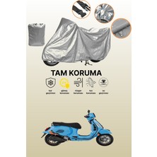 Dokaca Gri Vespa Gts Super Sport 310 Uyumlu Motosiklet Brandası, Koruyucu Örtü, Motor Branda
