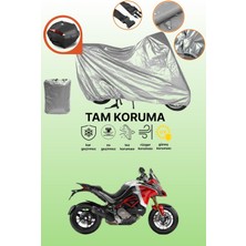 Dokaca Gri Arka Çanta Uyumlu Ducati Multistrada 1260 Pikes Peak Uyumlu Motor Brandası, Koruyucu Örtü