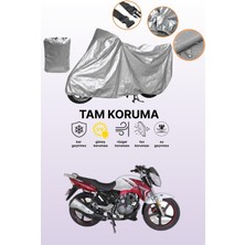 Dokaca Gri Arora Ar 185-16 Fırtına Uyumlu Motosiklet Brandası, Koruyucu Örtü, Motor Branda