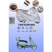 Dokaca Gri Arka Çanta Uyumlu Arora Ar 50 Cappuccino Uyumlu Motor Brandası, Koruyucu Örtü