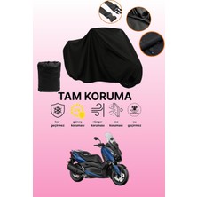 Dokaca Siyah Yamaha X-Max 250 Uyumlu Motor Branda, Koruyucu Örtü, Motosiklet Brandası
