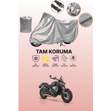 Dokaca Gri Rks SRV700 Uyumlu Motosiklet Brandası, Koruyucu Örtü, Motor Branda