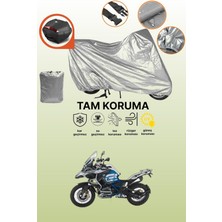 Dokaca Gri Arka Çanta Uyumlu Bmw R 1200 Gs Uyumlu Motor Brandası, Koruyucu Örtü