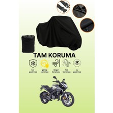 Dokaca Siyah Bajaj Pulsar Ns 200 Ug Uyumlu Motor Branda, Koruyucu Örtü, Motosiklet Brandası