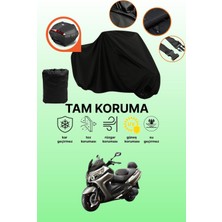 Dokaca Siyah Arka Çanta Uyumlu Sym Maxsym 600I Abs Uyumlu Motosiklet Brandası, Koruyucu Örtü
