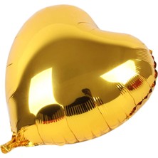 BYZM Kalp Balon Folyo Sarı 45 cm 18 Inç