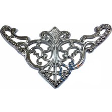 BYZM Dekoratif Köşe Süsü, Köşelik - Büyük, 31X55MM, Nikel, 1 Adet