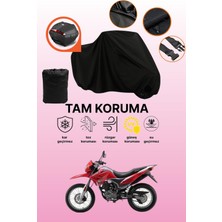 Dokaca Siyah Arka Çanta Uyumlu Arora Ar 200 Gy Cross Uyumlu Motosiklet Brandası, Koruyucu Örtü