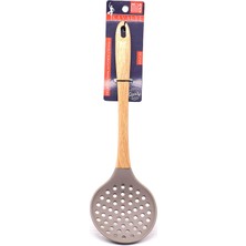 Kavalye Mila Ahşap Saplı Silikon Kevgir 2 Adet