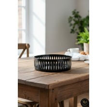 Kristal Market 25CM Kristal Kesme Dekor Sofra Kasesi Meyvelik 25CM