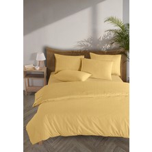 Monolisse Line %100 Pamuk Ranforce Akay Sarı Ipliği Boyalı Nevresim Takımı Tek Kişilik - 160X220 cm