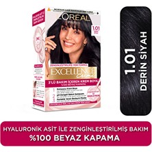 2 Adet  L Oréal Paris Excellence Creme Saç Boyası - 1.01 Derin Siyah