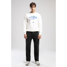 Lee Cooper Baggy Normal-Yüksek Bel Bol Düz Kesim Düz Paça Siyah Erkek Jean Pantolon