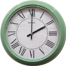 Regal 4290 Hwr Özel Seri Metal Kasa Akar Sessiz Saniyeli Duvar Saati