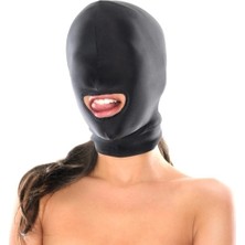 Alvo Store Etkili  Fantasy Open Mouth Hood Spandex Kumaştan Ağzı Açık Maskesiyah