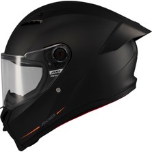 Axxis Motosiklet Kask Full Face ECE 22.06R Fenix Solid A1 Mat Siyah Motor Kaskı