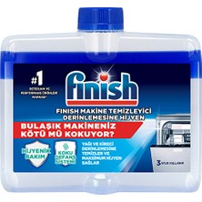 2 Adet  Finish Bulaşık Makinesi Temizleyici 250 ml