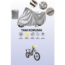 Dokaca Gri Husqvarna Fe 450 Uyumlu Motosiklet Brandası, Koruyucu Örtü, Motor Branda