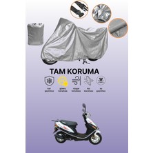 Dokaca Gri Kuba Fighter 80 Uyumlu Motosiklet Brandası, Koruyucu Örtü, Motor Branda