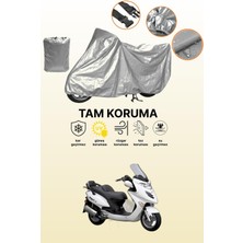 Dokaca Gri Kymco Grand Dink 250 Uyumlu Motosiklet Brandası, Koruyucu Örtü, Motor Branda