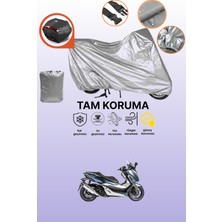 Dokaca Gri Arka Çanta Uyumlu Honda Forza 250 Uyumlu Motor Brandası, Koruyucu Örtü