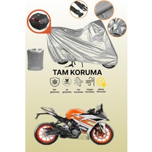 Dokaca Gri Arka Çanta Uyumlu Ktm 125 Rc Uyumlu Motor Brandası, Koruyucu Örtü