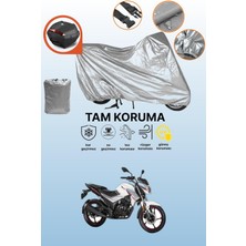 Dokaca Gri Arka Çanta Uyumlu Rks Titanium 220 Uyumlu Motor Brandası, Koruyucu Örtü
