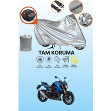 Dokaca Gri Arka Çanta Uyumlu Suzuki Gsx-S 750 Abs Uyumlu Motor Brandası, Koruyucu Örtü