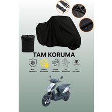 Dokaca Siyah Kymco Agility 125 Uyumlu Motor Branda, Koruyucu Örtü, Motosiklet Brandası