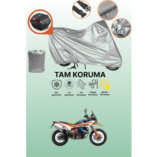 Dokaca Gri Arka Çanta Uyumlu Ktm 890 Adventure R Uyumlu Motor Brandası, Koruyucu Örtü