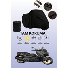 Dokaca Siyah Yamaha X-Max 250 Tech Max Uyumlu Motor Branda, Koruyucu Örtü, Motosiklet Brandası