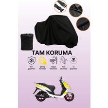 Dokaca Siyah Yuki Yb 100 Jumbo Uyumlu Motor Branda, Koruyucu Örtü, Motosiklet Brandası