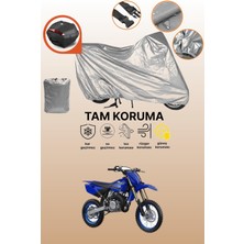 Dokaca Gri Arka Çanta Uyumlu Yamaha Yz 85 Uyumlu Motor Brandası, Koruyucu Örtü