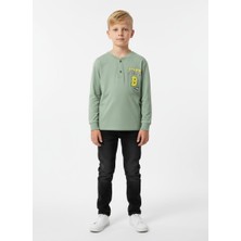 Gigi Giyim Just B Baskılı Erkek Çocuk Sweatshirt