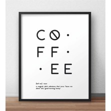 AR AJANS KANVAS TABLO But First Coffe Temalı Çerçeve Görünümlü  Mutfak Kahve Köşesi Balkon Mdf  Poster