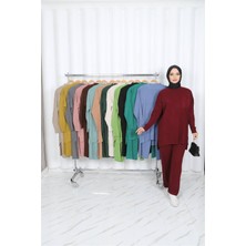 Kulvar Trend 3406 Fitilli Pantolonlu Triko Takım