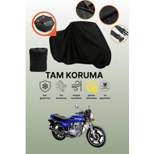 Dokaca Siyah Arka Çanta Uyumlu Honda Cb 250 Uyumlu Motosiklet Brandası, Koruyucu Örtü