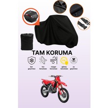 Dokaca Siyah Arka Çanta Uyumlu Honda Crf 250 L Uyumlu Motosiklet Brandası, Koruyucu Örtü