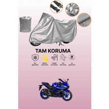Dokaca Gri Yamaha Yzf R3 Uyumlu Motosiklet Brandası, Koruyucu Örtü, Motor Branda