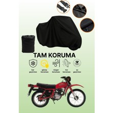 Dokaca Siyah Honda Xl 185 S Uyumlu Motor Branda, Koruyucu Örtü, Motosiklet Brandası