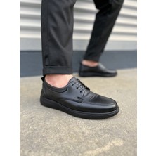 Joy Ayakkabı JY0510 Clasica Bağcıklı Cilt Erkek Günlük Klasik Ayakkabı Cst - Siyah