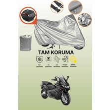 Dokaca Gri Arka Çanta Uyumlu Aprilia Srv 850 Ie Abs Uyumlu Motor Brandası, Koruyucu Örtü