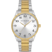Navimarine Gold Gümüş Çelik Erkek Kol Saati LNVM116-D1