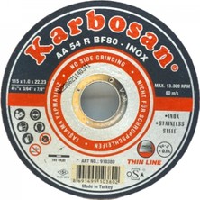 Marsilyan İNOX METAL KESİCİ DİSK 115MMX1.0X22 (K95)