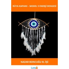 Letsii El Yapımı Göz Tasarımlı Rüya Kapanı Dream Catcher Model 5