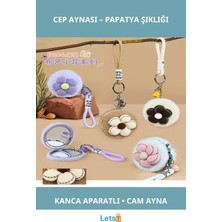 Letsii Papatya Tasarımlı Yumuşak Peluş Cep Aynası