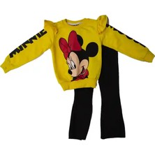 CNS Mınnıe Mouse Sarı Siyah Taytlı Takım