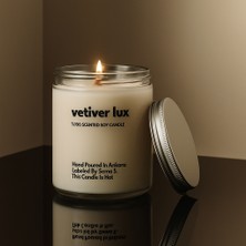 Basement : Vetiver Lux : Cam Kavanozda Kokulu %100 Soya Mum (Narenciye, Greyfurt, Sandal Ağacı, Musk)